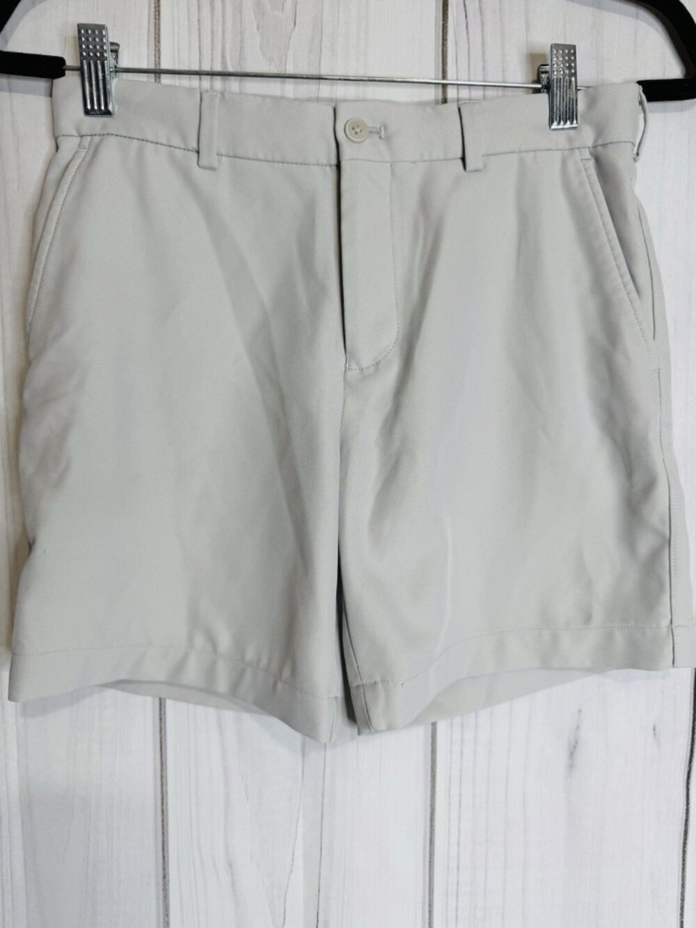 Peter Millar Salem Youth Boys Performance Shorts XL 13-14 Pale Gray Golf